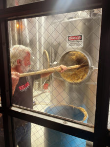 Graining out the Mash Tun