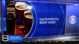 Sac Beer Week on CBS 13 News Sacramento Logo